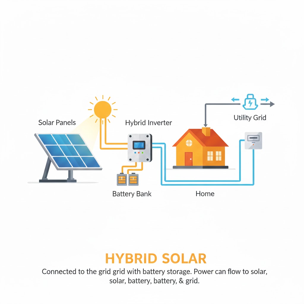 hybrid Solar System Diagram