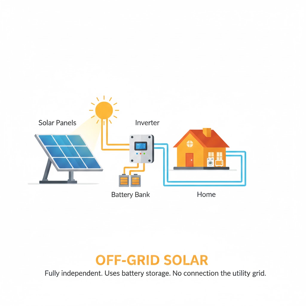 On Grid Solar System Diagram
